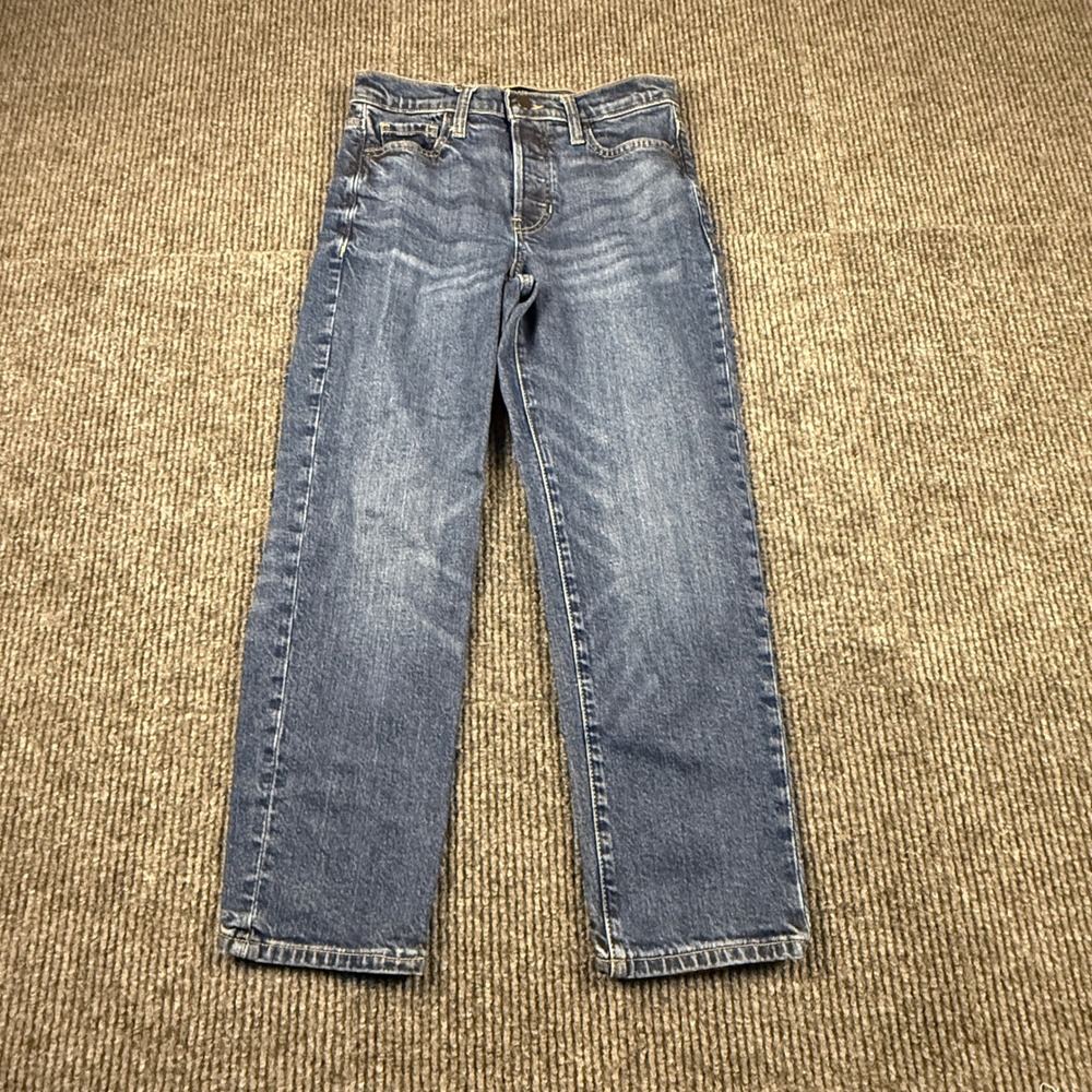 Banana Republic Premium Denim High Rise Straight Leg Jeans Medium Wash